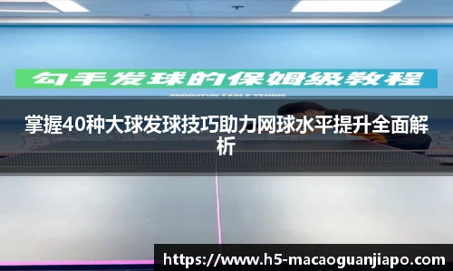 掌握40种大球发球技巧助力网球水平提升全面解析